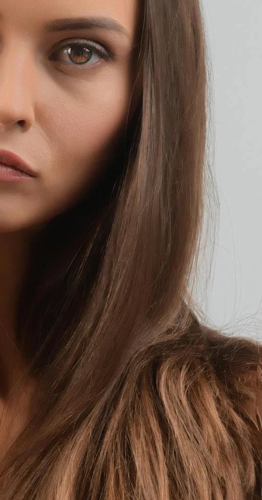 Porównanie struktury włosów o niskiej, średniej i wysokiej porowatości pod mikroskopem